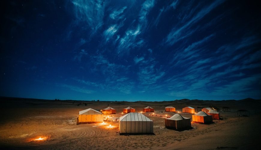 private Morocco desert tour with traditional Sahara camp
